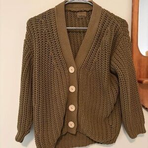 Babaa Cardigan no18 in Irish Moss